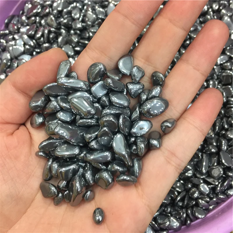 
Tera Hertz Tumbled Stones Small TeraHertz Polished Silver Gravel 