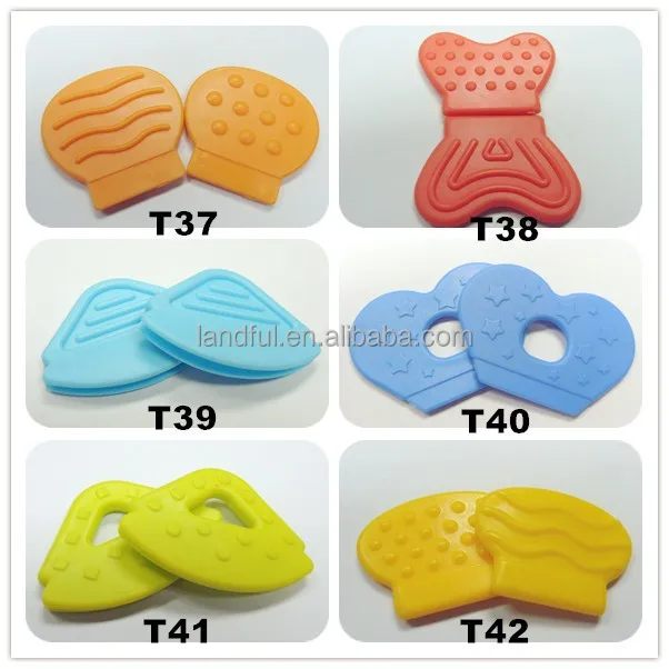 
Yellow Spotted Duck Feet Shape Baby Toy Insert Baby Teething Toddler 