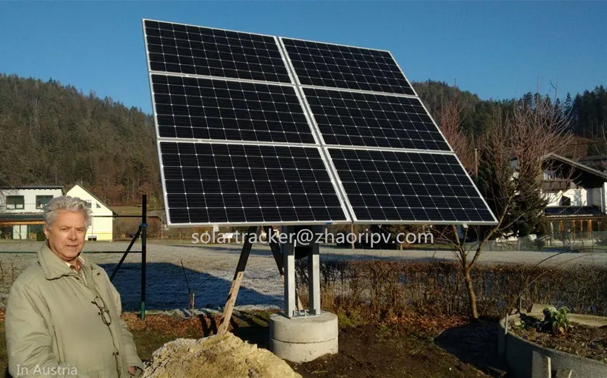 7 5kw Dual Axis Tracker Solar Tracking System Sun Tracker 2 Axis Solar Tracking System Solar Panel Tracking Axis Pv System IP66