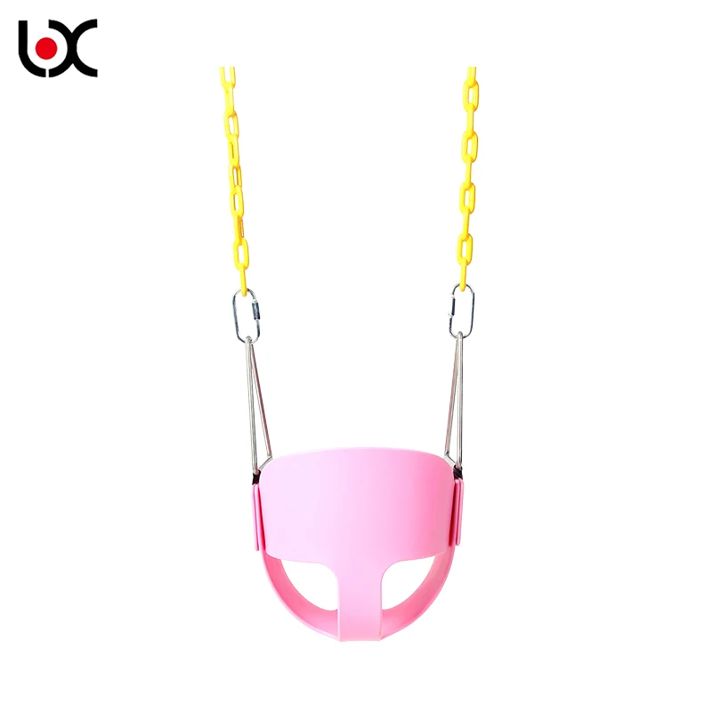 Children Outdoor hanging single flexible full bucket swing Seat