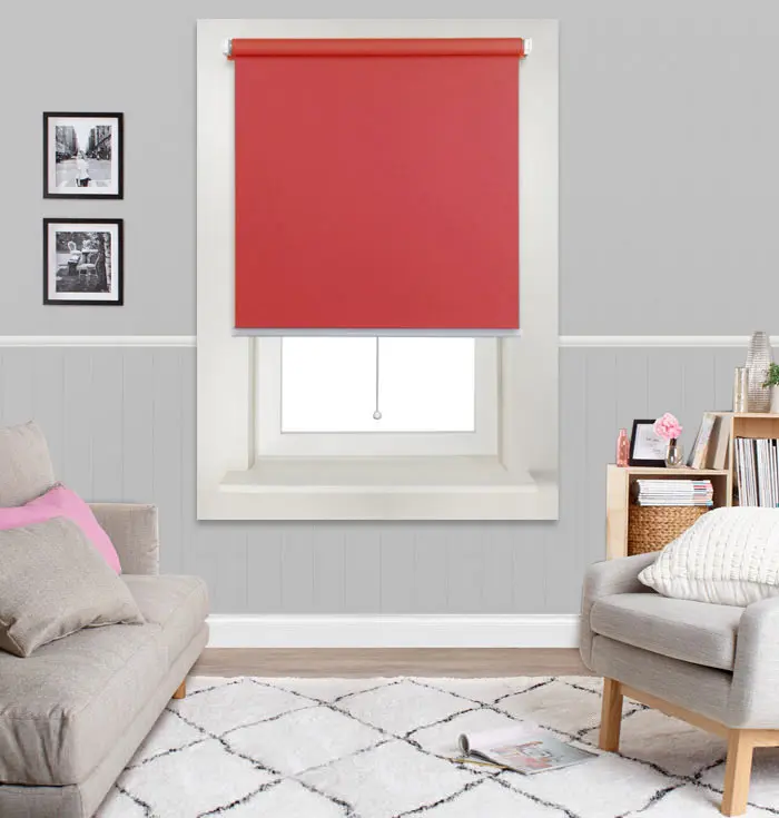 Safe and easy to use ball chain spring loaded roller blinds
