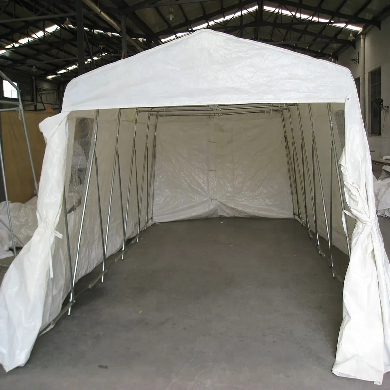 Waterproof portable folding steel frame retractable carport shelter