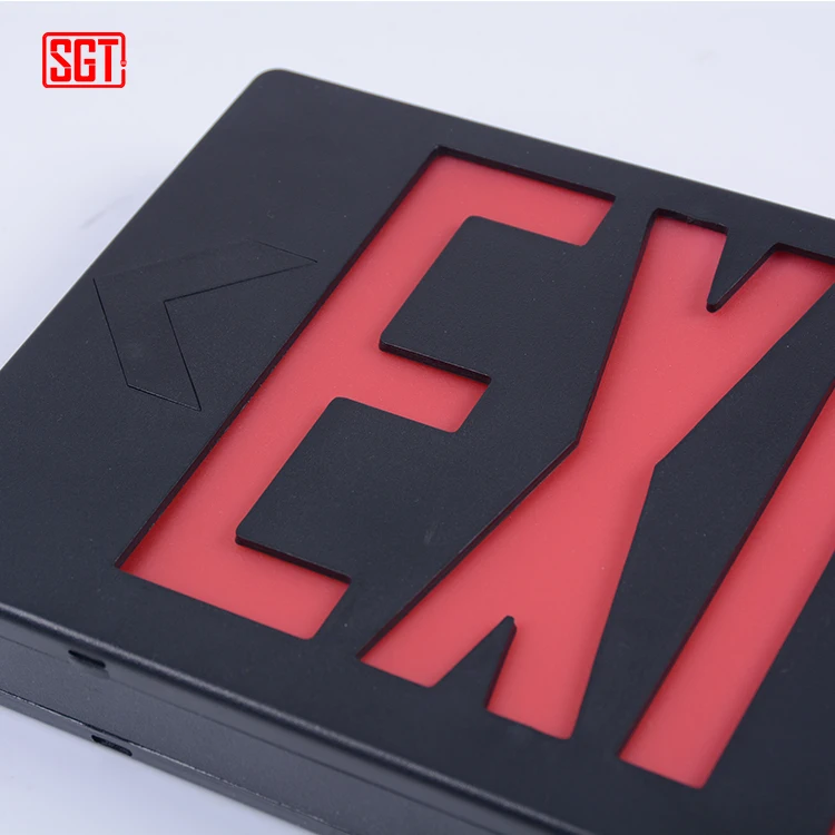 Wall mounted fire safety led emergency exit sign light