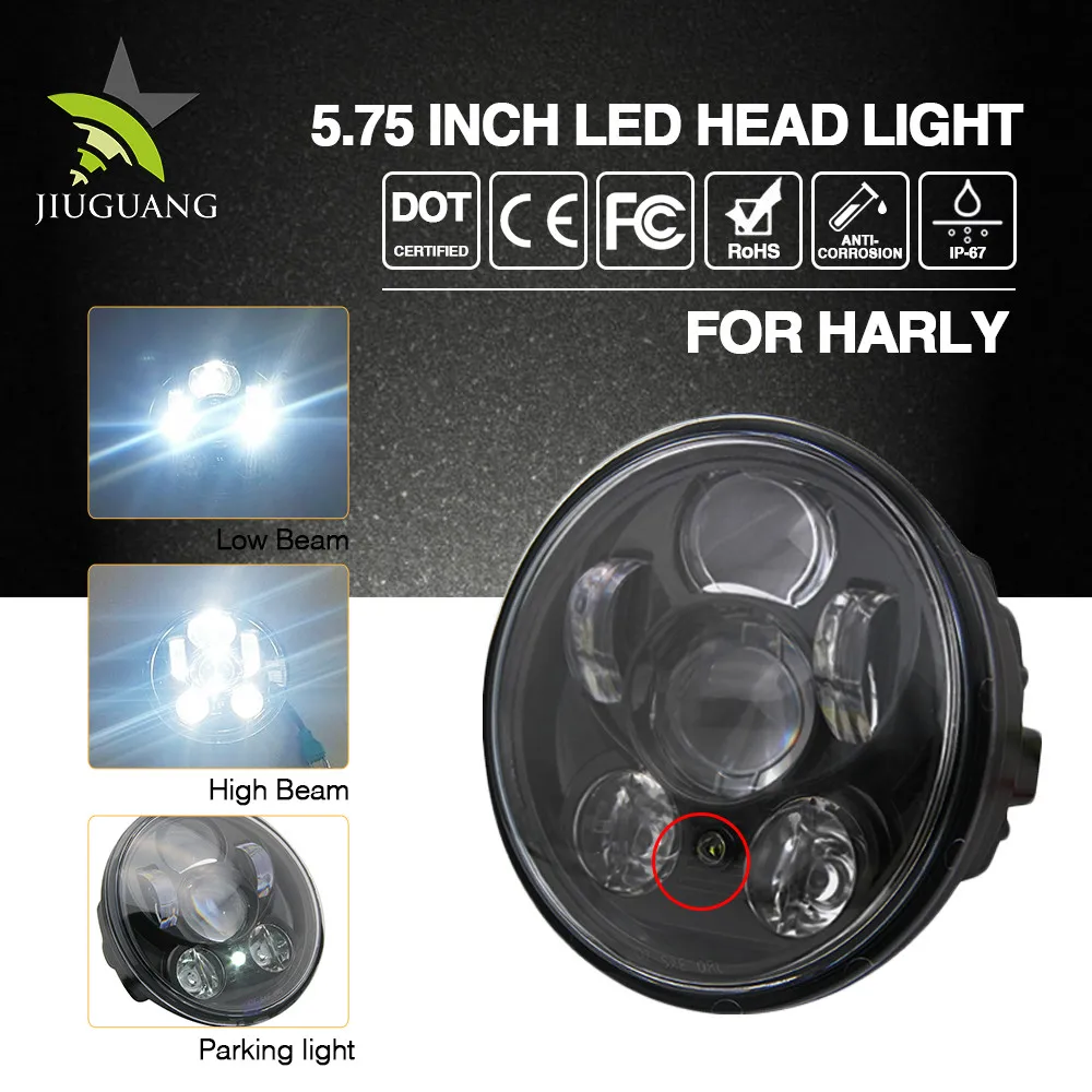 DRL функции jeep wrangler 5.75 inch адаптивные светодиодные фары