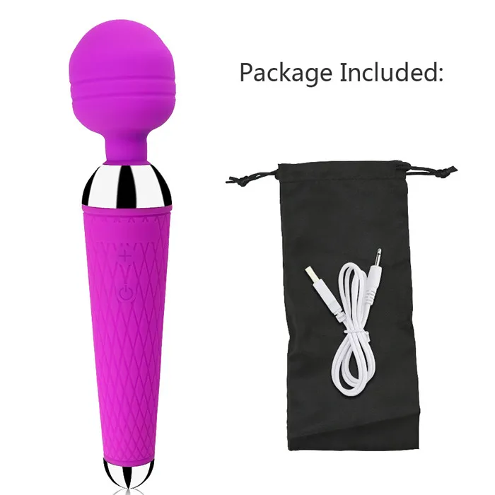 Hotselling women sex toy  silicone japan av sex wand massager rechargeable for pussy