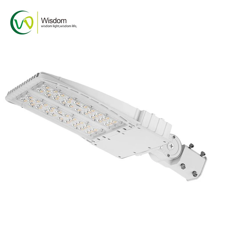 High quality white 150w led shoebox lighting for car dealership and tennis court with motion sensor