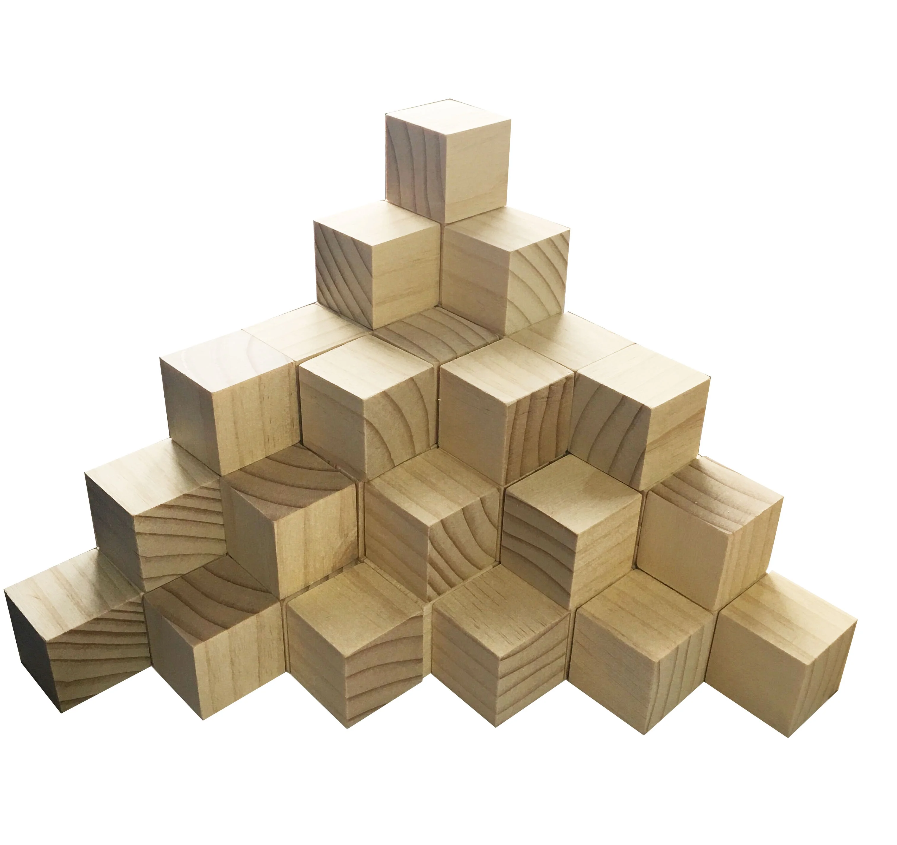 Wooden Cubes  1 Inch   Wood Square Blocks For Puzzle Making, Crafts, And DIY Projects  100 Pieces/box
