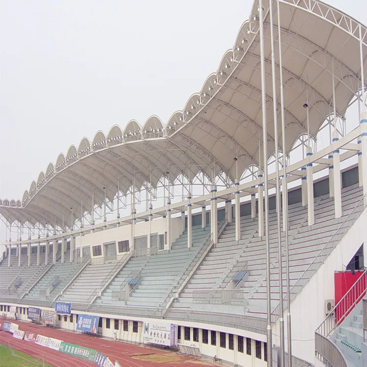 
Stadium Bleachers with PVC Membrane Structure Space Frame Roof Design 