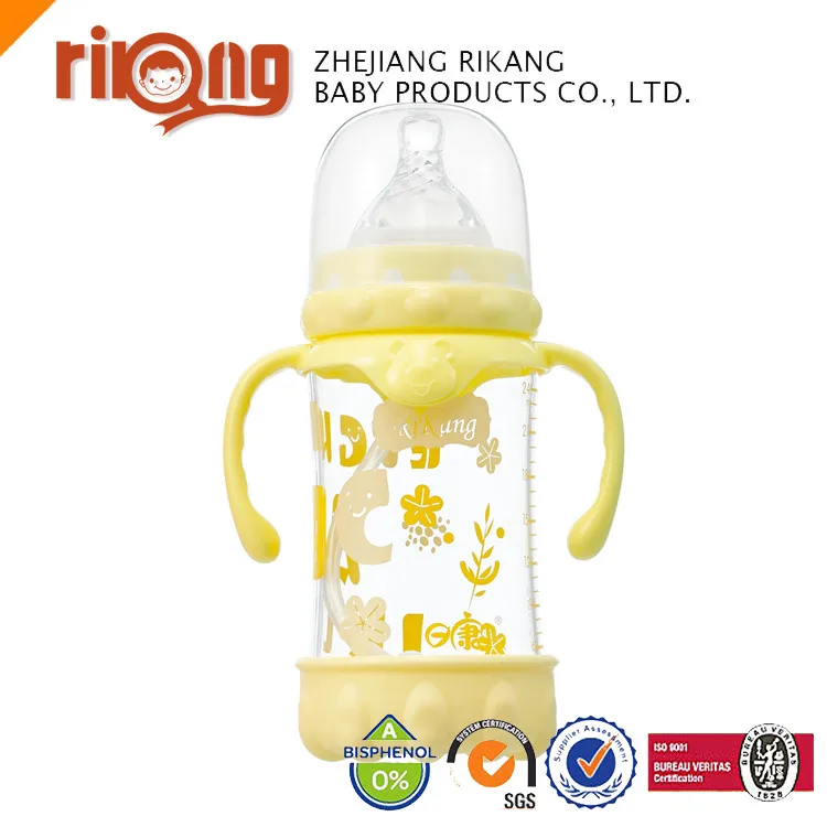 High Quality BPA Free Glass Baby Bottle,Safety Baby Product RK-3107