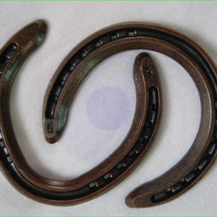 Chinese factory direct selling farrier products of wholesale the copper color horseshoe