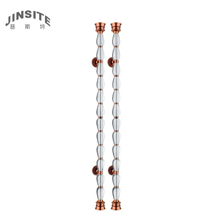 decorative brass gold glass door handles