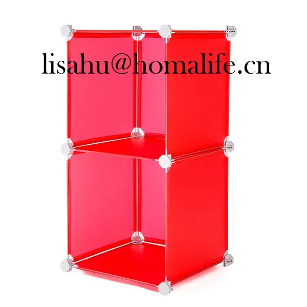 Plastic wardrobe with 3 doors and 4 drawers