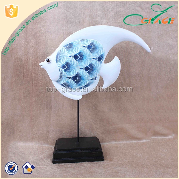 Отображения рабочего стола ремесел polyresin океанической рыбы главная морской украшения