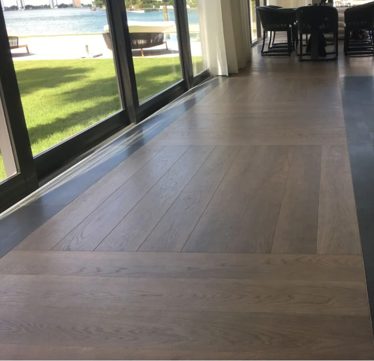 Многослойное деревянное напольное покрытие из копченого Европейского дуба