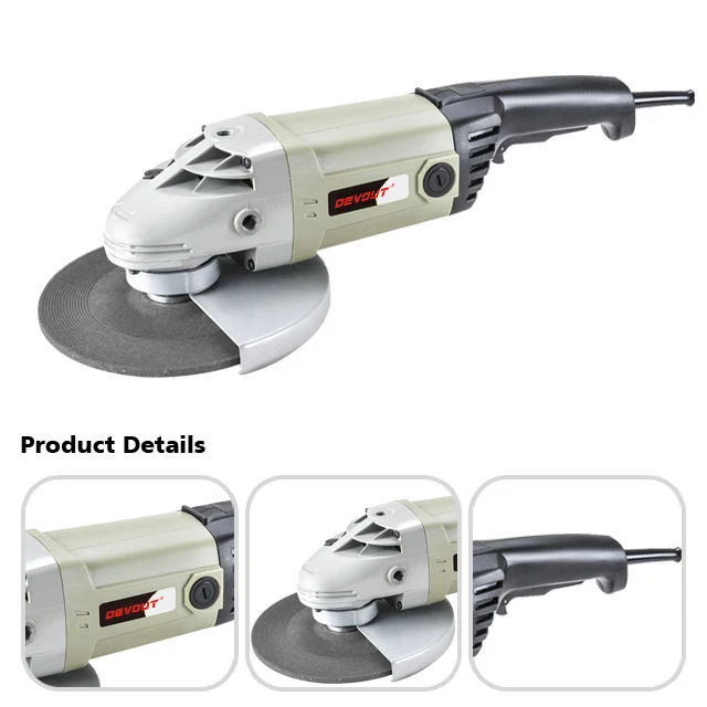 DEVOUT high power 2600W electric angle grinder 230mm