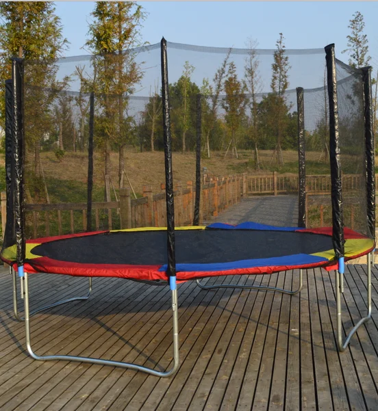 Portable 12FT round trampoline for children fitness