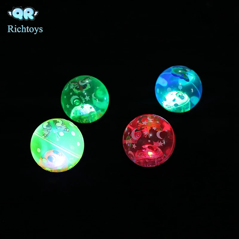 Hi bouncing glitter water ball with animal card as kid gift