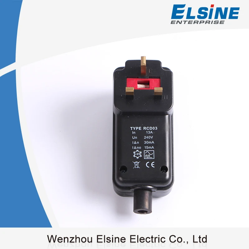 13A 30mA British UK Type RCD Portable Reconnect Plug