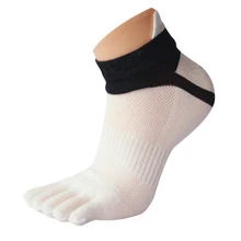 Amazing 1 Pair Summer Men Socks Mesh Sports Running Five Finger Toe Socks Free Shipping