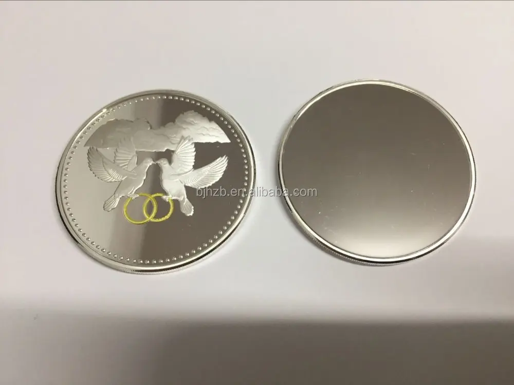 custom dragon design silver coin with wood box packing