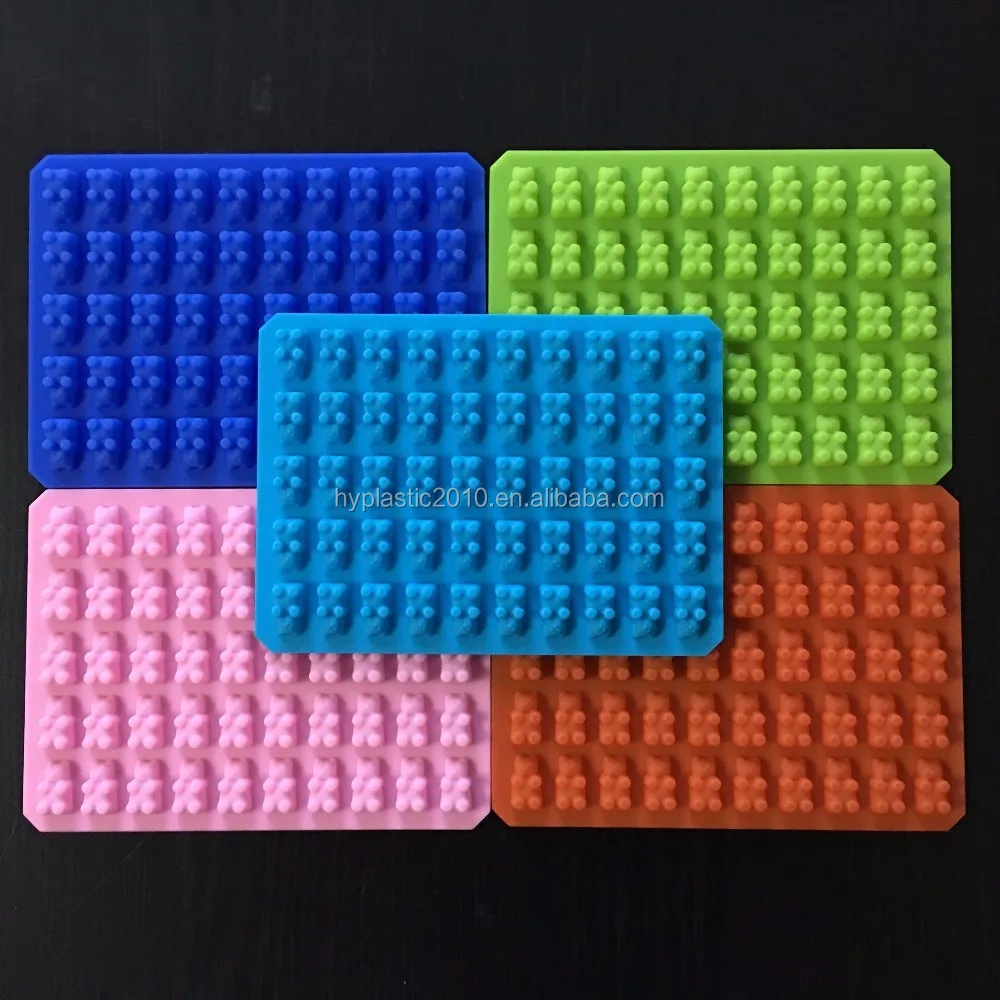 Gummy Bear Candy Molds Silicone Chocolate Gummy Molds with Bonus Droppers