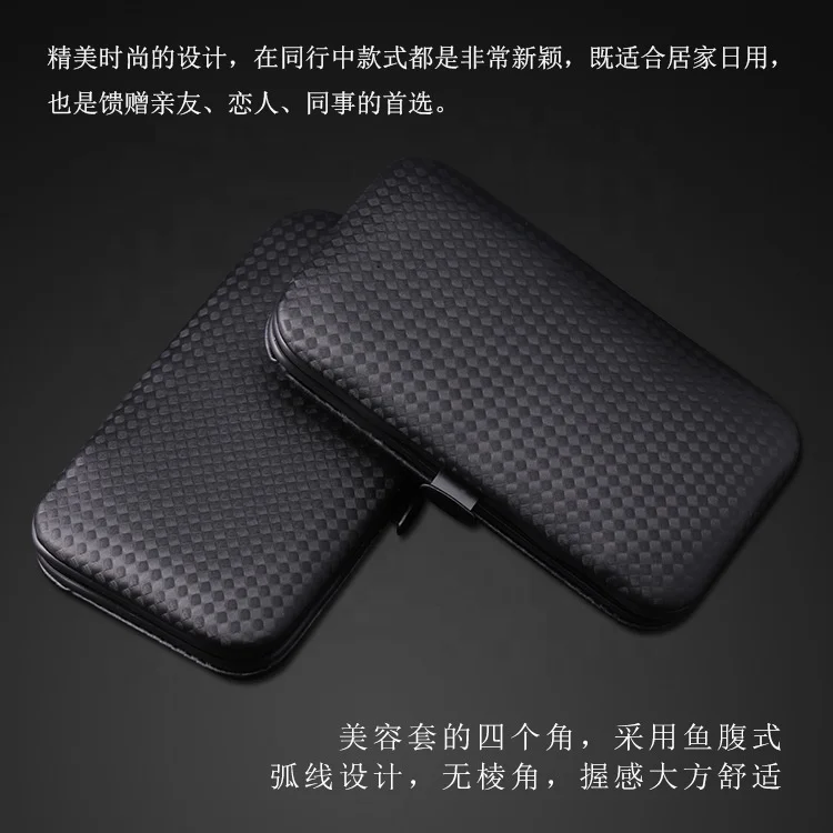 Melason OEM Logo 7Pieces Nail Clipper Scissors Cutter Nail File Eyebrow Tweezer Stainless Steel Manicure & Pedicure Tools