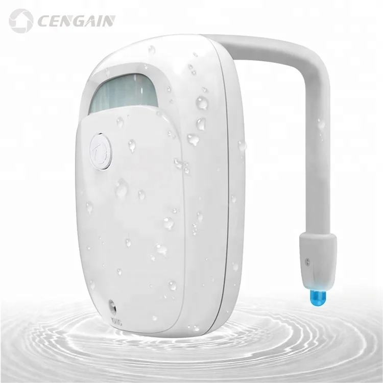 7-Color Options LED Motion Sensor IP5X Waterproof Toilet Bowl Night Light With Function Of Anion Clean Air