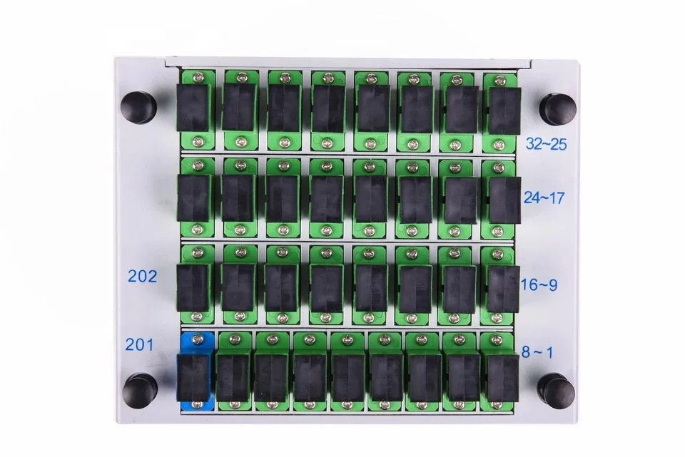 
FTTH sc/apc 1*32 plug-in splitter insert card type 