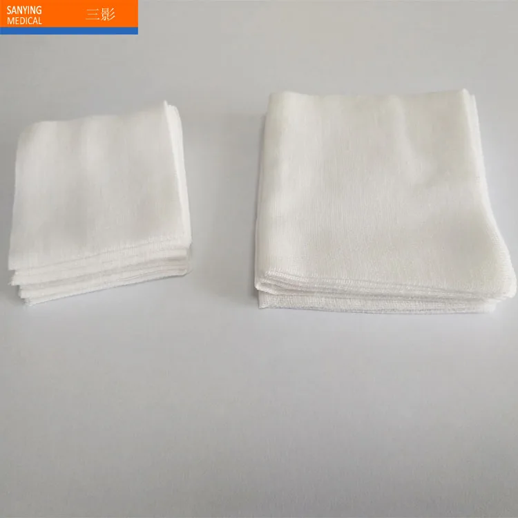 
Disposable Plain Cotton Gauze Swab Medical Sterile Gauze Piece 