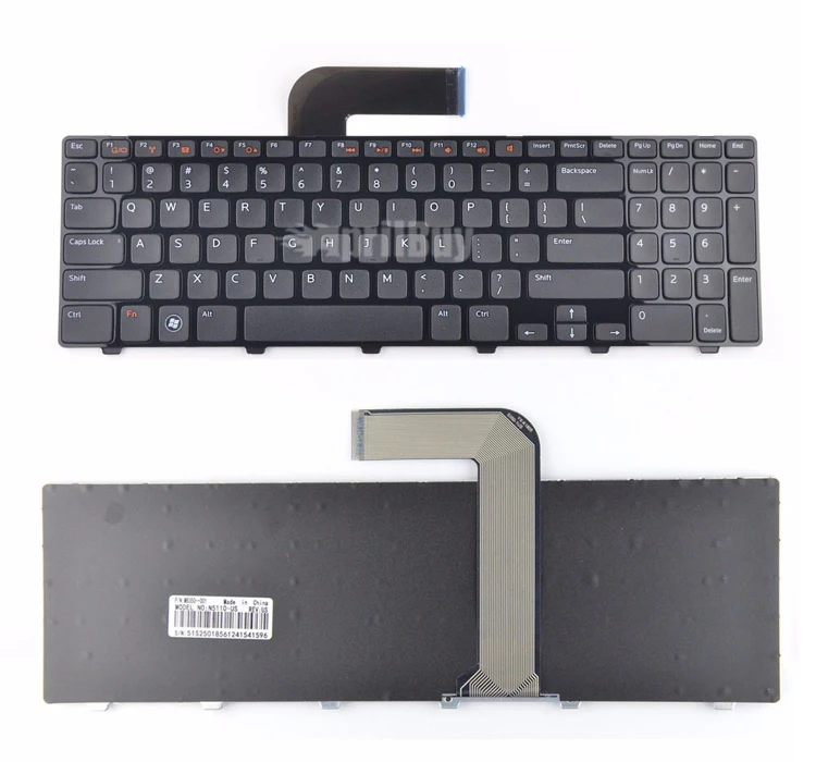 Новая сменная Клавиатура для ноутбука Dell inspiron 15R N5110 M511R с рамкой