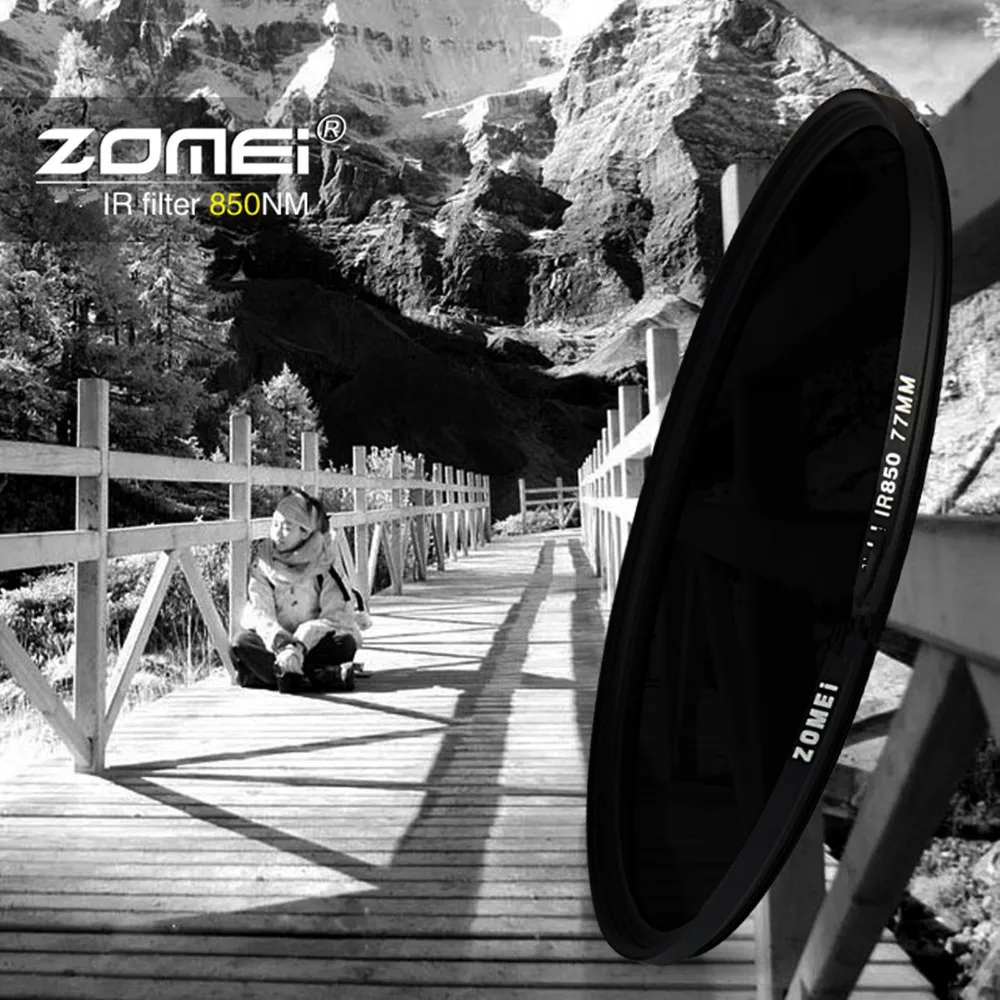 ZOMEI 58MM 850NM Optical glass Pro Quality Infrared Infra-red IR filter