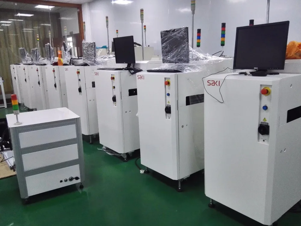 Online saki BF-Planet-XII automatic pcb inspection AOI machine solder paste detector for smt line