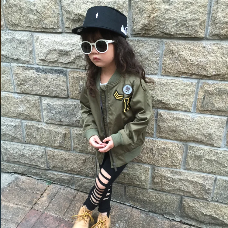 
F20529A European fashion design kids boutique clothing wholesale flying jacket children baseball uniform for boys and girls 
