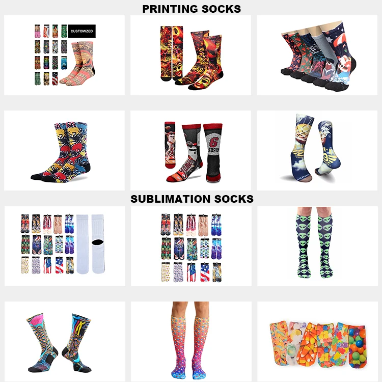 FY-II-1286 sublimation blank socks white sublimation plain socks