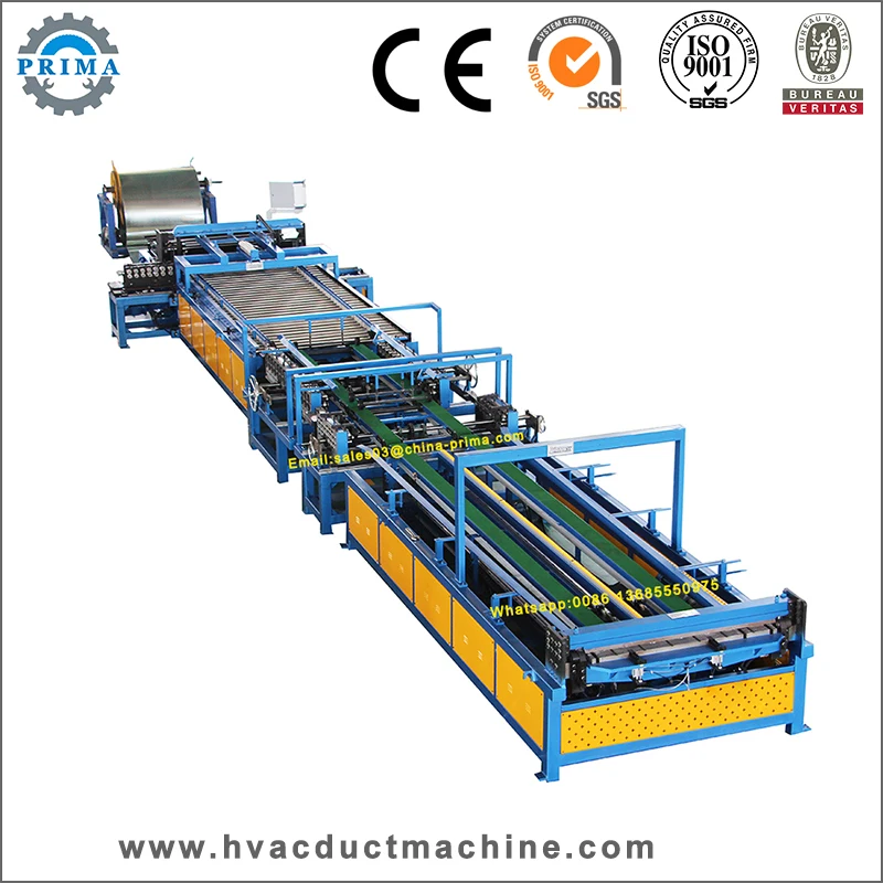 1.2mm Auto hvac duct line 5 air pipe making machine
