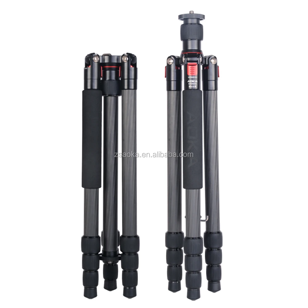
High quality professional carbon fiber travel tripod for dslr camera 