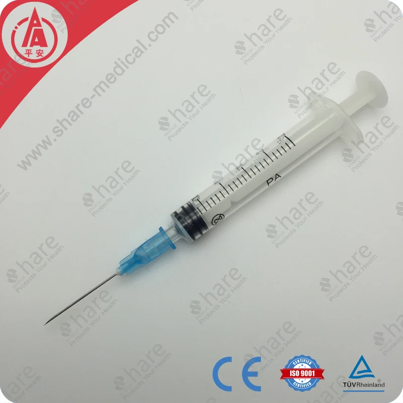 
China manufacturers free sample disposable three pieces luer slip syringe 