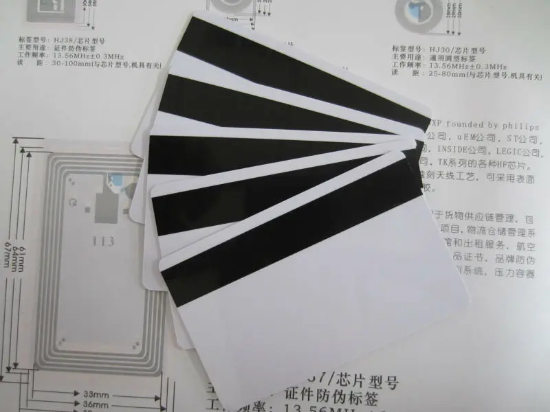 Promotion! CR80 PVC CARD printing rewritable 3tracks magnetic stripe plastic gift card blank card with serial number printing