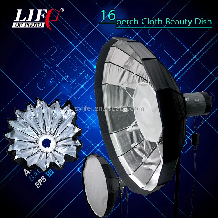 
Portable Radar Grid Softbox 100cm Silver Inside 16rods Photograpy Equipment Accessories 