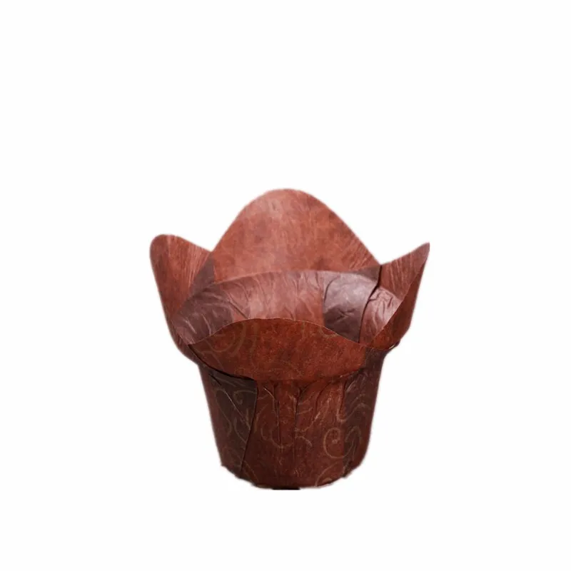 wholesale DDP best selling OEM ODM tulip disposable 40gsm greaseproof paper bake muffin cup for wedding