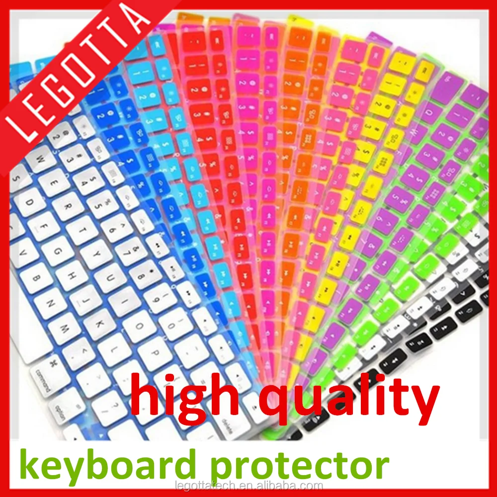 Hot selling best quality super cheap colorful keyboard covers for Macbook