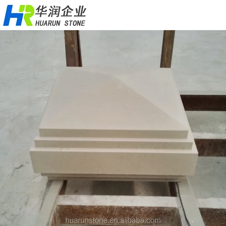 Колпачки для колонн известняка, бежевые колпачки для колонн известняка, колонны известняка