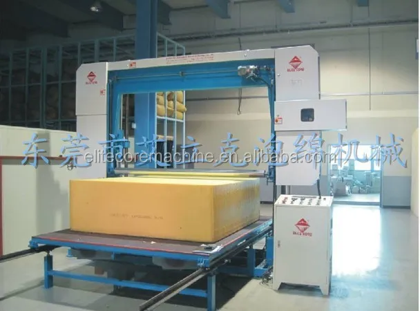With vacuum horizontal cutting PU foam machine / horizontal cutting foam machine