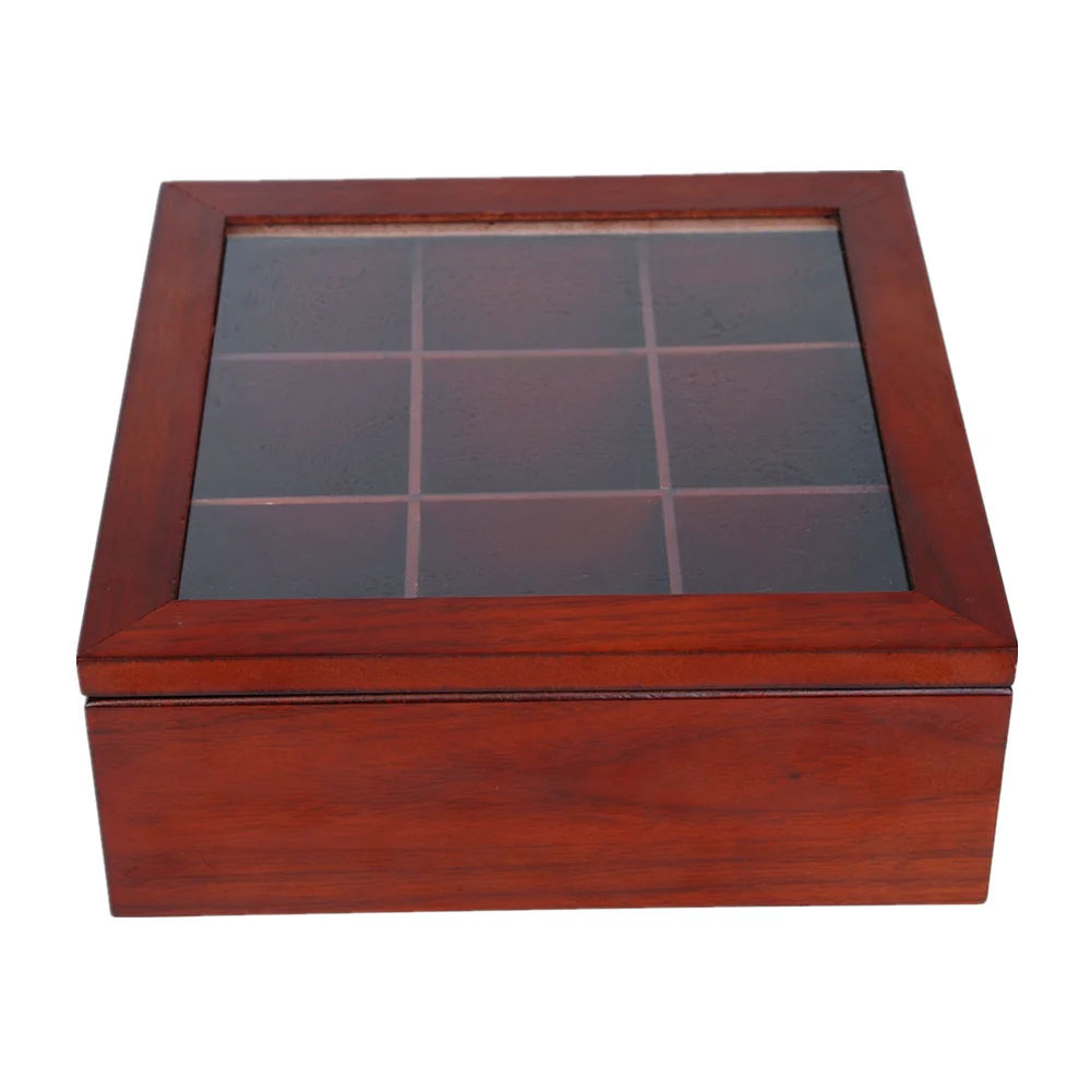 Матовая Лаковая роскошная деревянная чайная коробка Ahmad