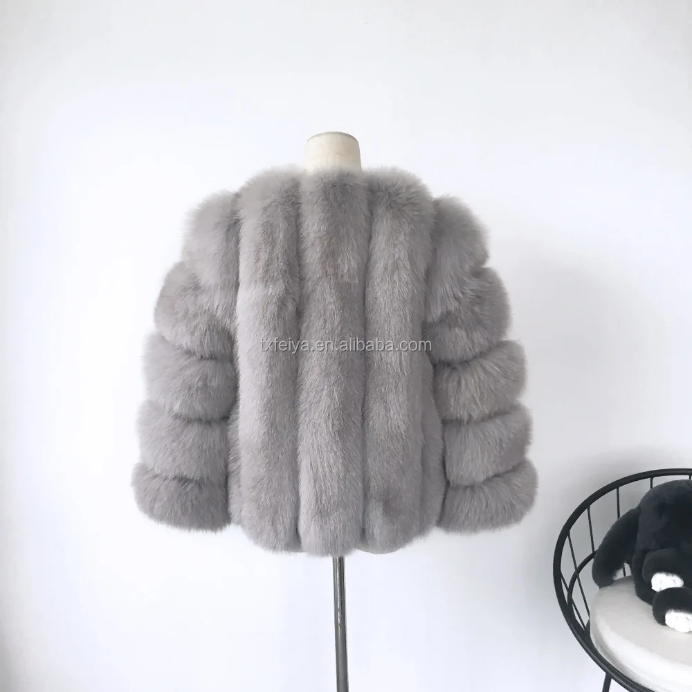 Short Style Whole Skin Lady Winter Fur Coat Fox Cheap Fur Coats