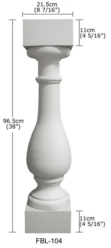 Polyurethane high-grade building decoration New modern design pu balcony hand rails