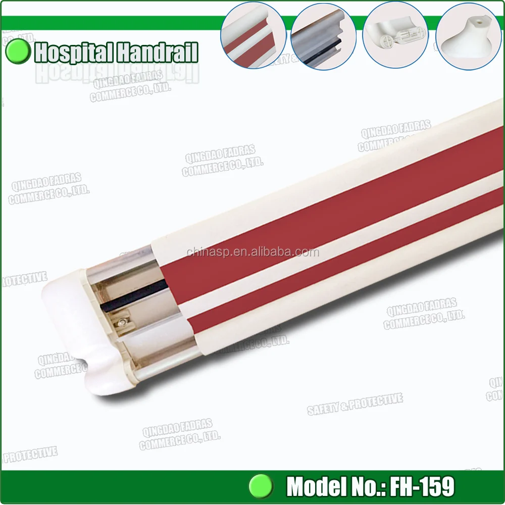 PVC Plastic Medical Hospital Hallway Handrail for Corridor