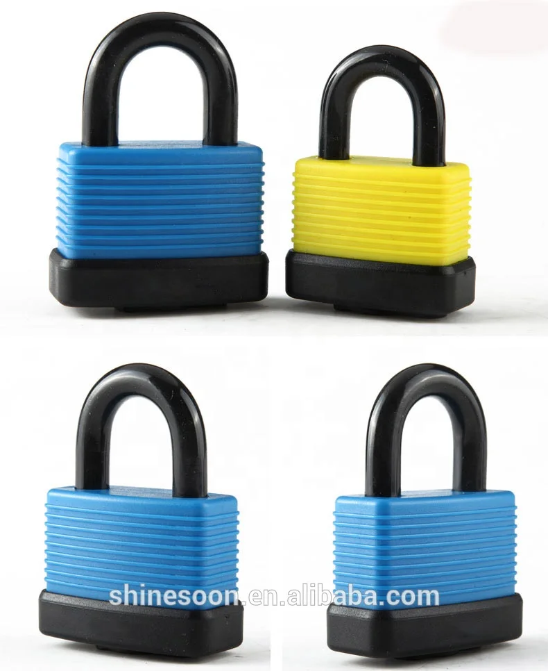 Colorful bike lock Simple design Padlock