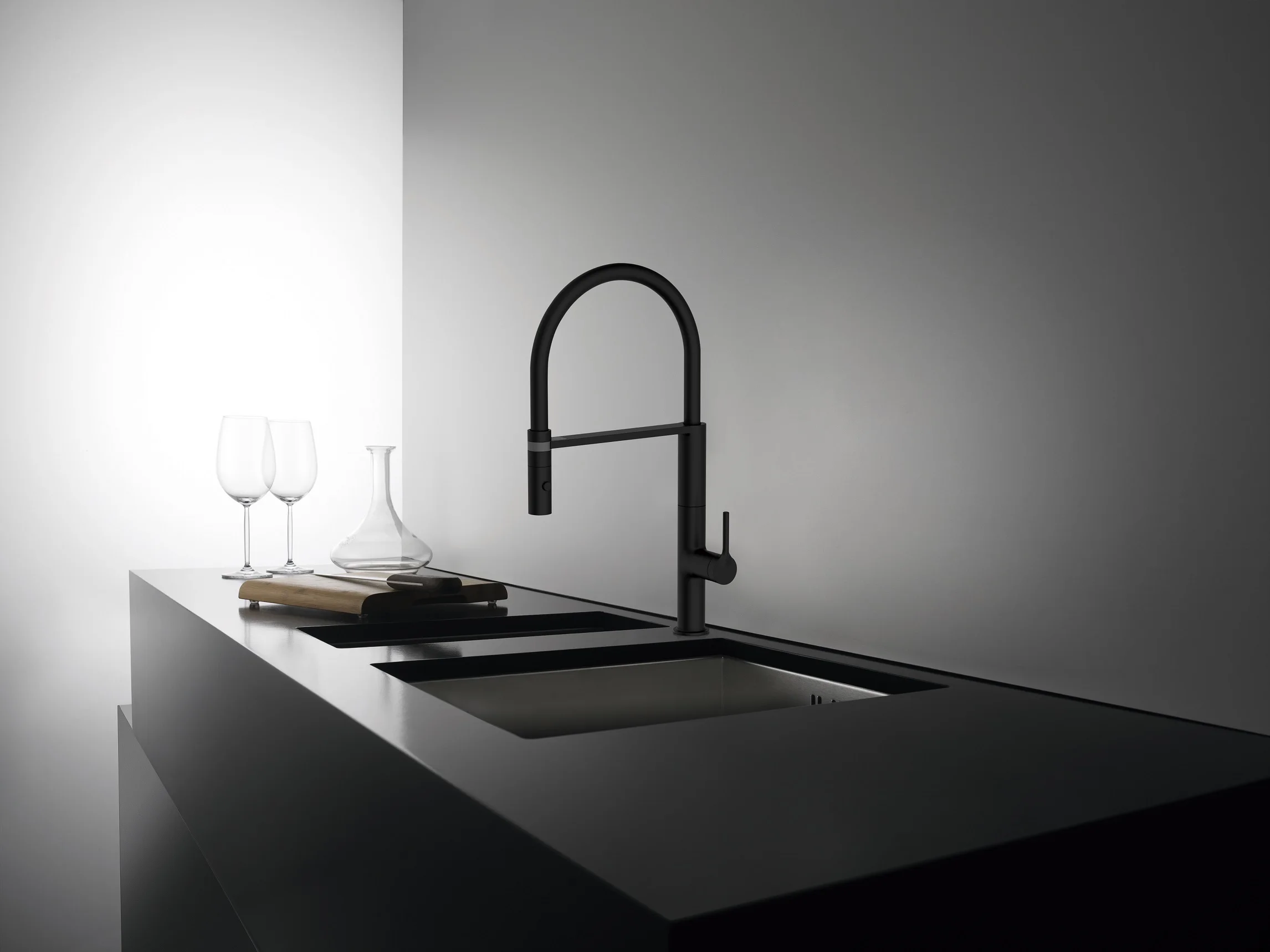 HRAMSA economic price silicone hose pull out kitchen sink faucet with CE certification