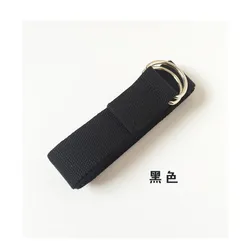 Factory Discounts Double D-Ring Cotton Exercise Yoga Stretching Strap Belt With Buckle